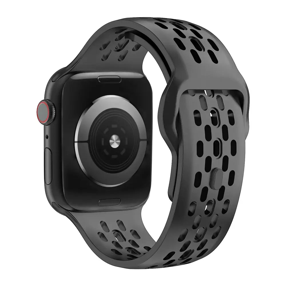 Apple Watch Armband - Apple Watch Aktiv Armband aus Silikon - Black / 38-40-41 mm