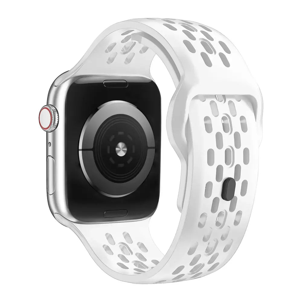 Apple Watch Armband - Apple Watch Aktiv Armband aus Silikon - White / 38-40-41 mm