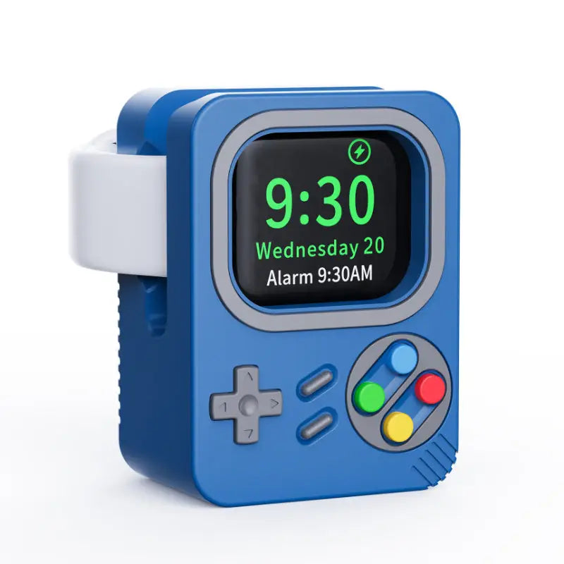 Ladestation - Apple Watch Ladestation – Retro Game Boy - Blau