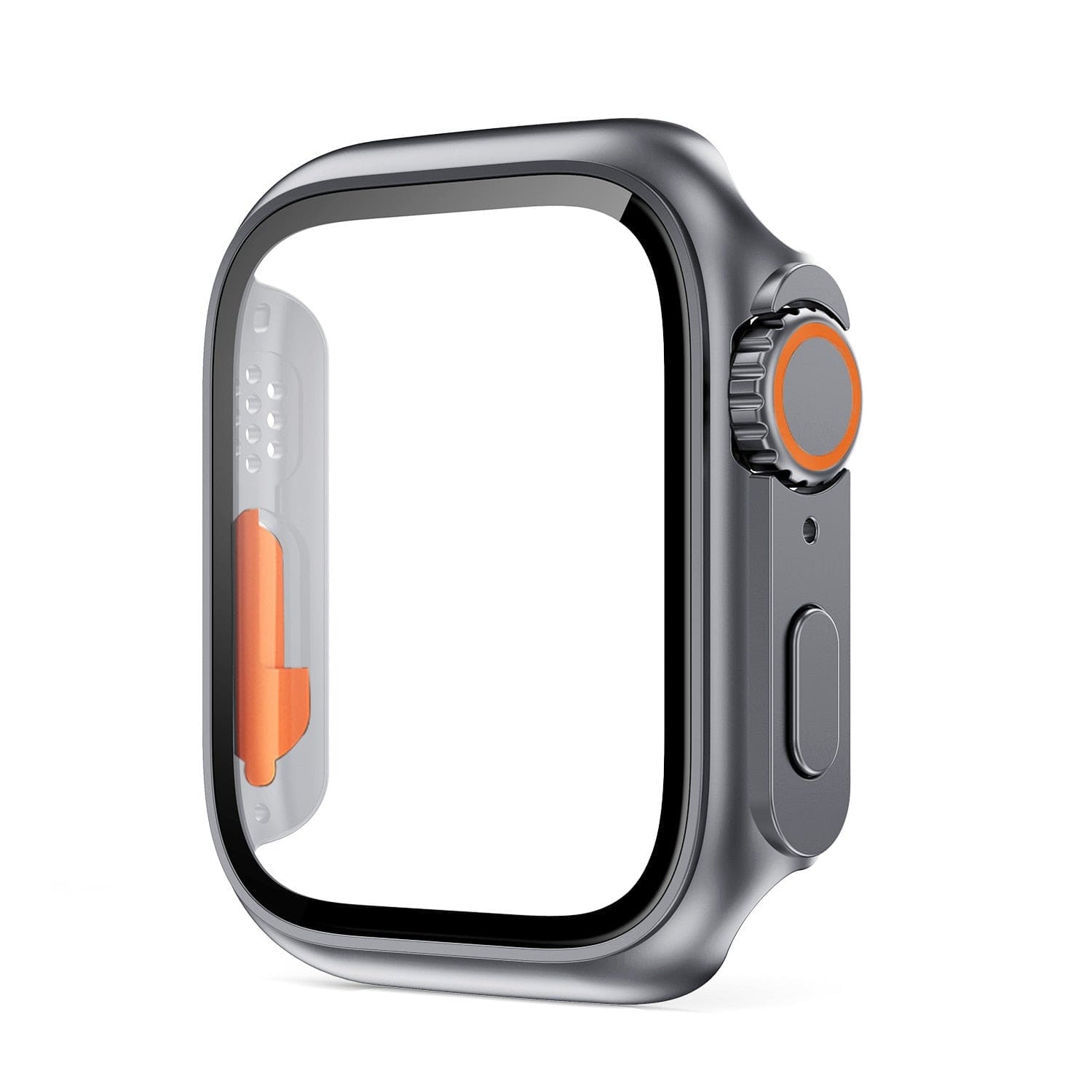Change to Ultra – Apple Watch Schutzgehäuse im Ultra Design - Dark Grey / 38 mm - Displayschutz