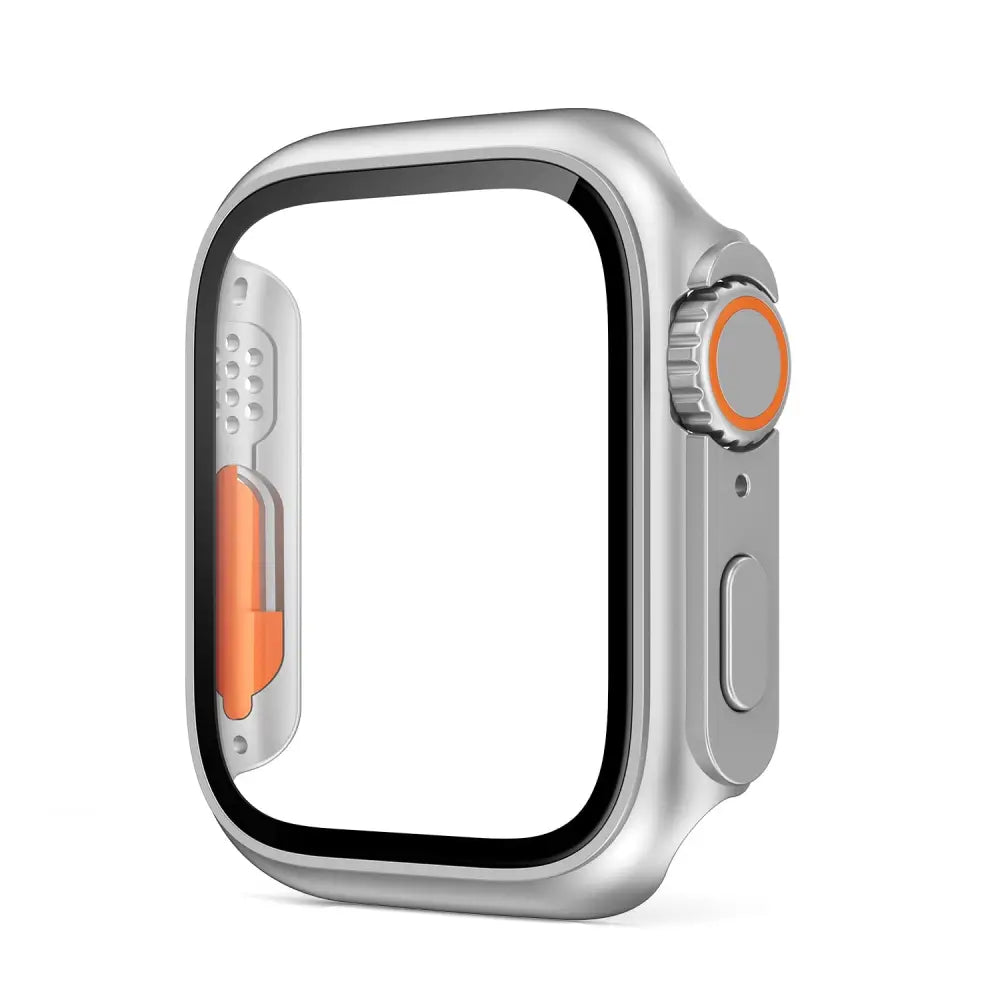 Displayschutz - Change to Ultra – Apple Watch Schutzgehäuse im Ultra Design - Silver / 38 mm