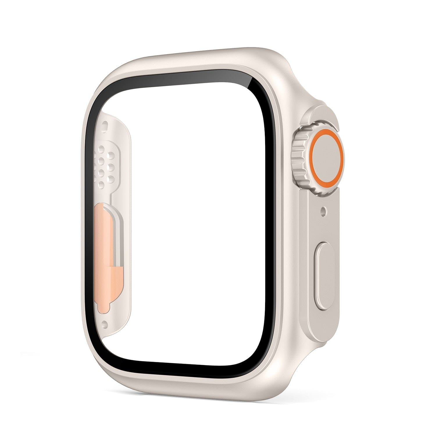 Change to Ultra – Apple Watch Schutzgehäuse im Ultra Design - Starlight / 38 mm - Displayschutz