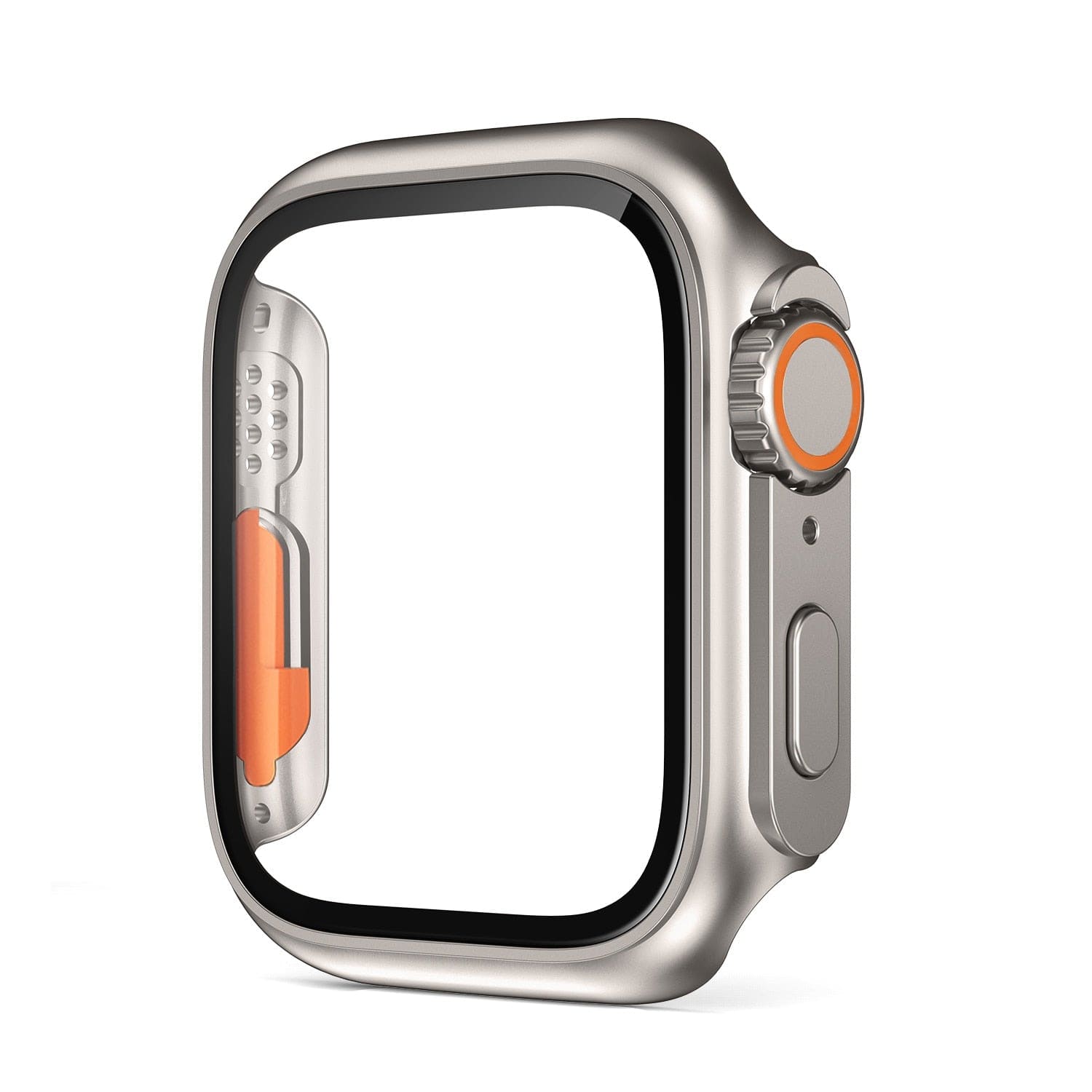 Change to Ultra – Apple Watch Schutzgehäuse im Ultra Design - Titanium / 38 mm - Displayschutz
