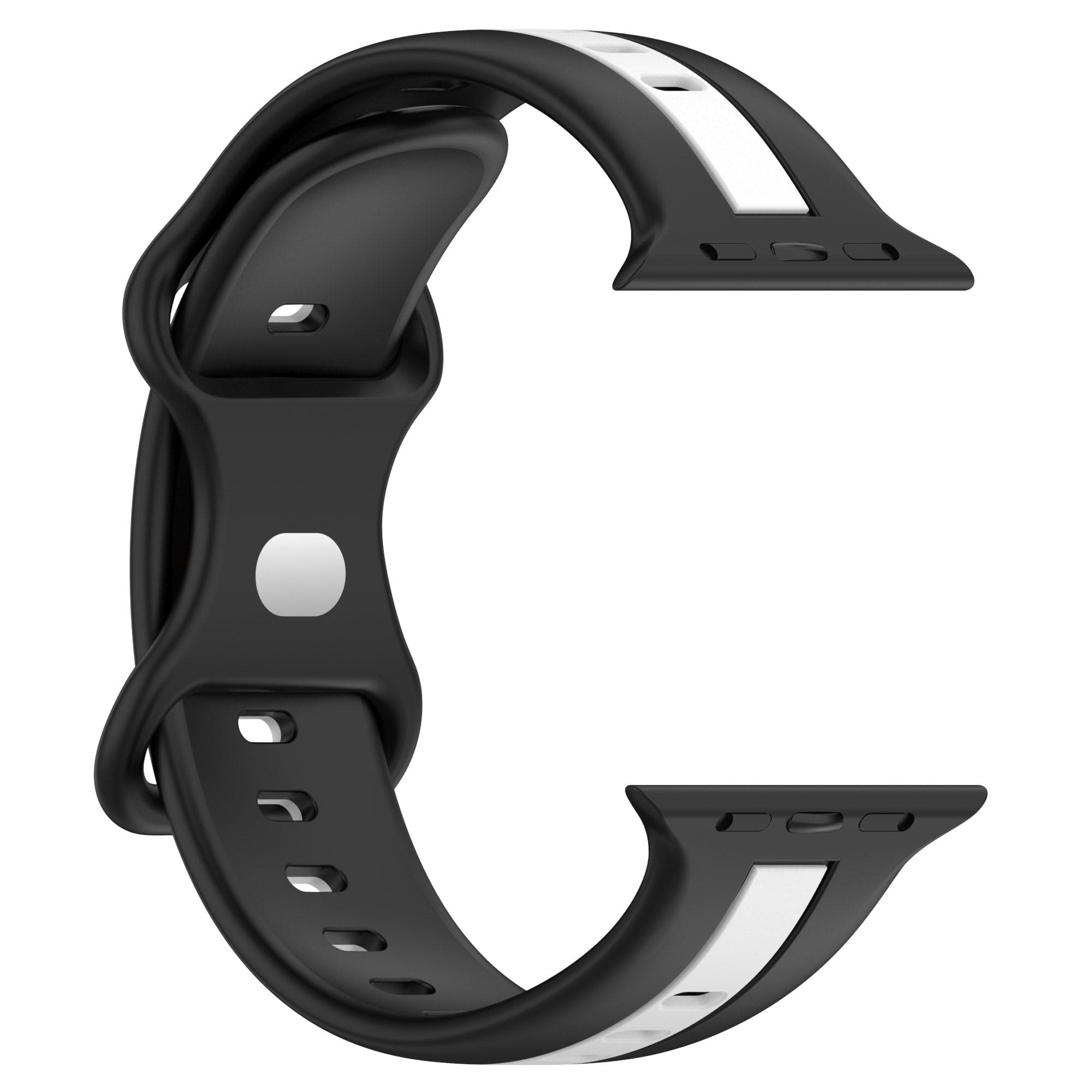 Color - Block Silikon - Armband mit Pin - Verschluss - Apple Watch Armband