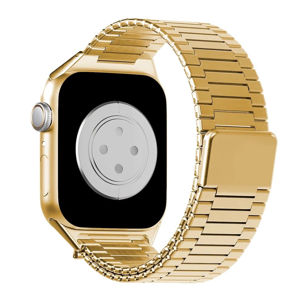 Dünnes Edelstahl Gliederarmband mit Magnet-Verschluss - Gold / 38 mm Apple Watch Armband