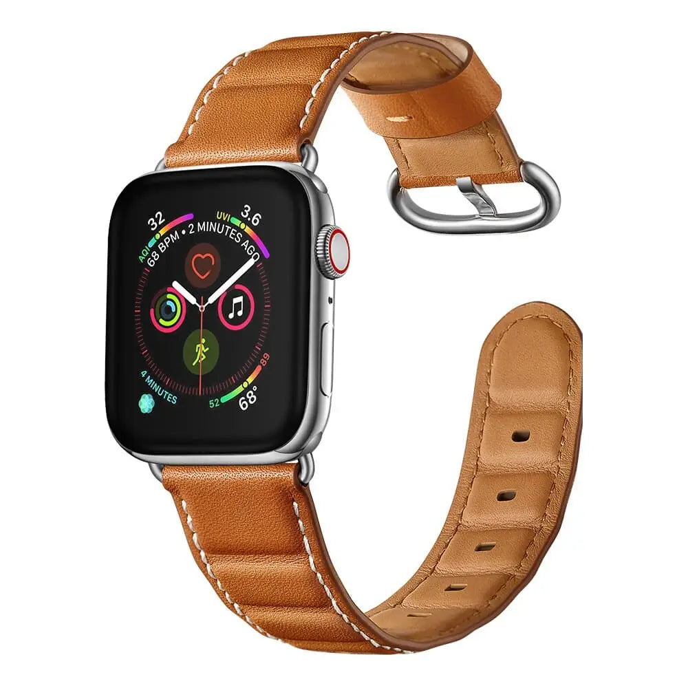 Apple Watch Armband - Echtleder Armband - Braun / 38 mm