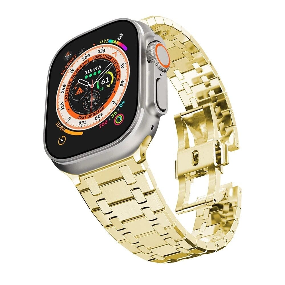 Edelstahl Gliederarmband - Gold / 38-40-41 mm - Apple Watch Armband