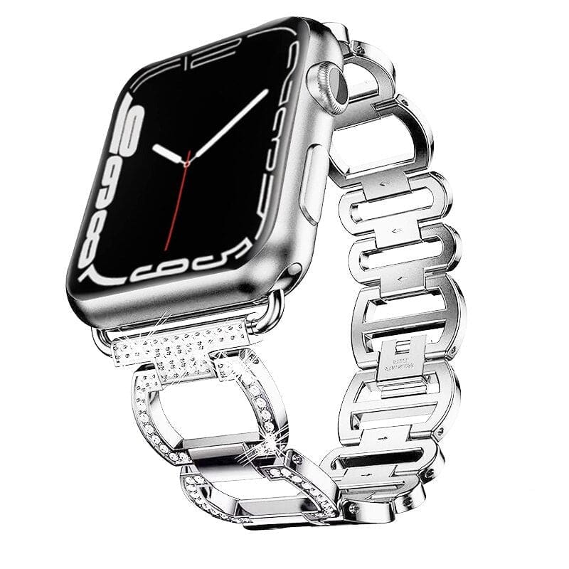 Edelstahl Schmuck-Armband - Silber / 38-40-41 mm - Apple Watch Armband
