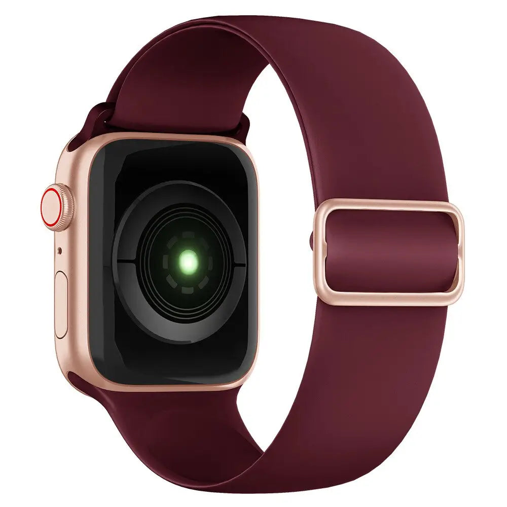 Apple Watch Armband - Elastisches Silikon Armband (anpassbar extra-dünn)