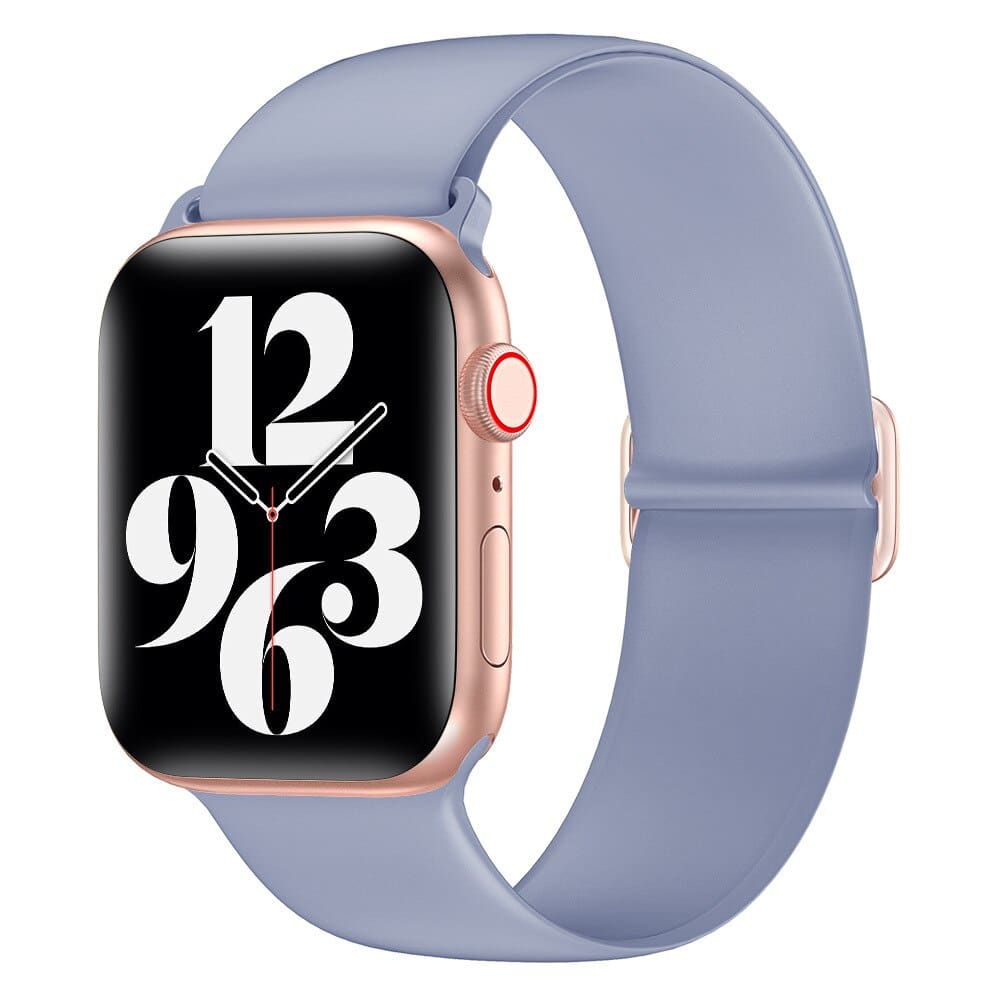 Elastisches Silikon Armband (anpassbar extra-dünn) - Lavendel / 38-40-41 mm Apple Watch