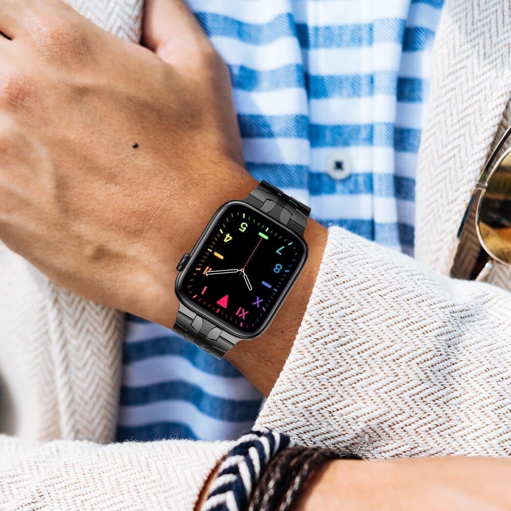 Gliederarmband aus Edelstahl - Apple Watch Armband