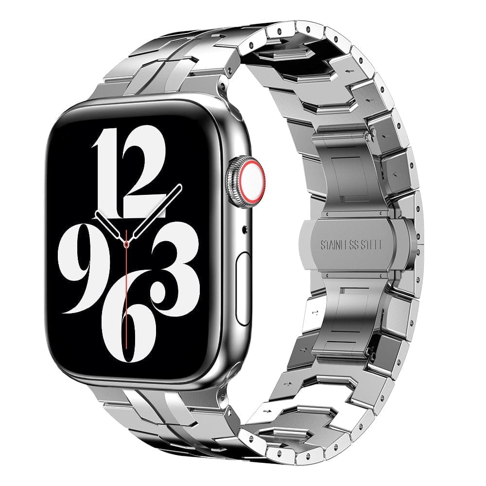Gliederarmband aus Edelstahl - Apple Watch Armband