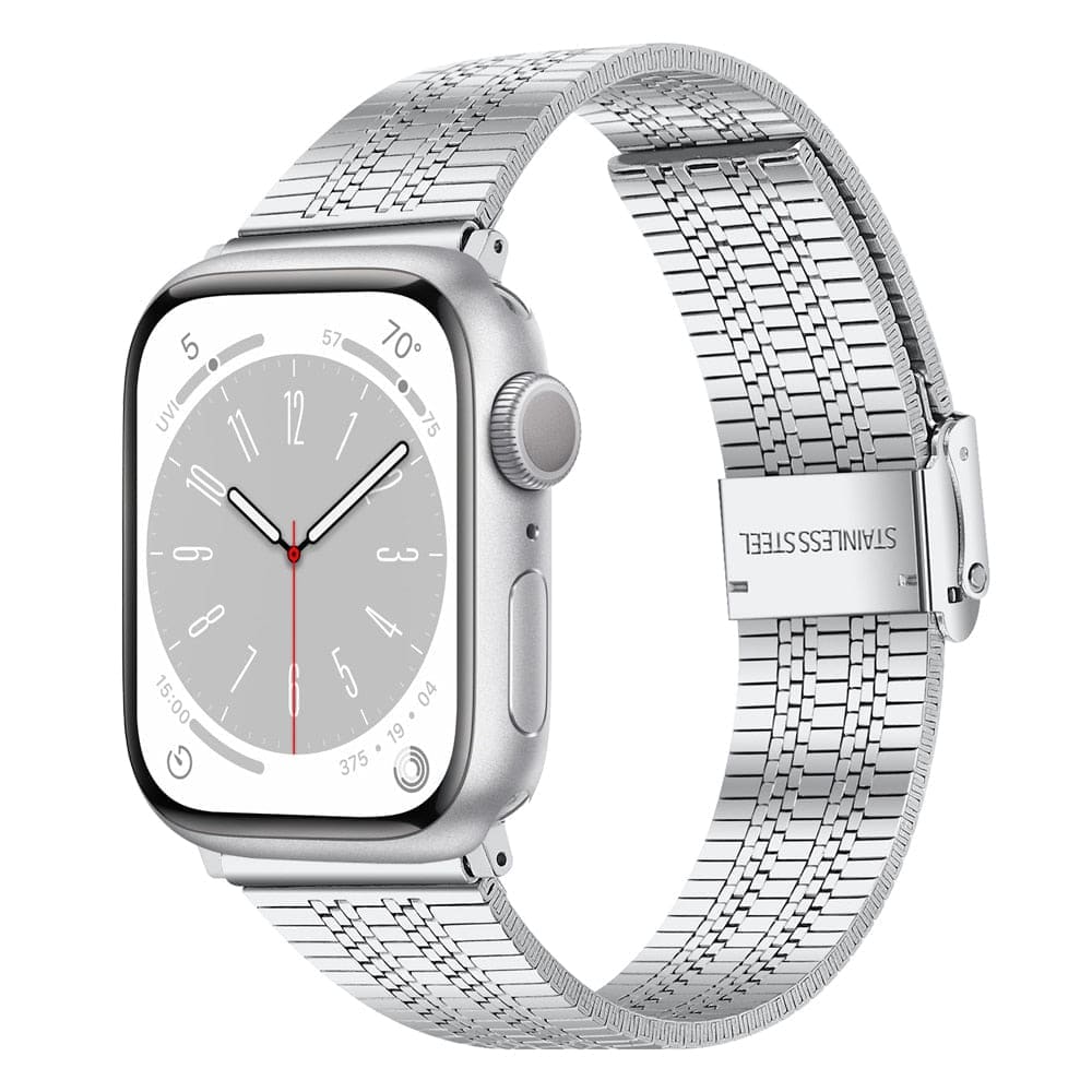 Gliederarmband aus Edelstahl - Silber / 38 mm Apple Watch Armband