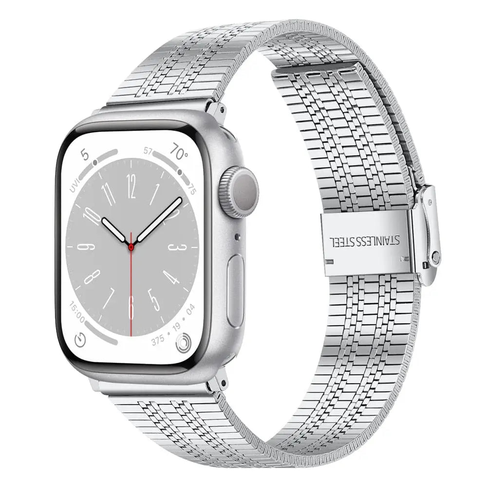 Apple Watch Armband - Gliederarmband aus Edelstahl - Silber / 38 mm