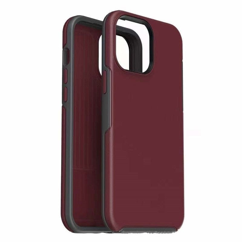 iPhone Hardcase Schutzhülle - Burgundy / iPhone 12 mini - iPhone Schutzhülle