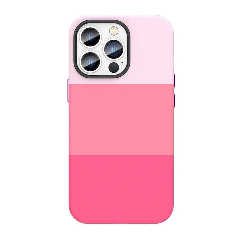 iPhone Schutzhülle im Color-Block Look - Pink / iPhone 11 - iPhone Schutzhülle