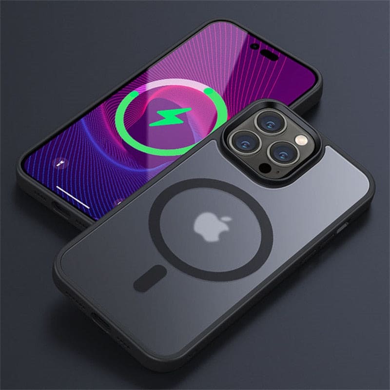 iPhone Schutzhülle mit MagSafe (Hardcase) - Black / iPhone 15 - iPhone Schutzhülle