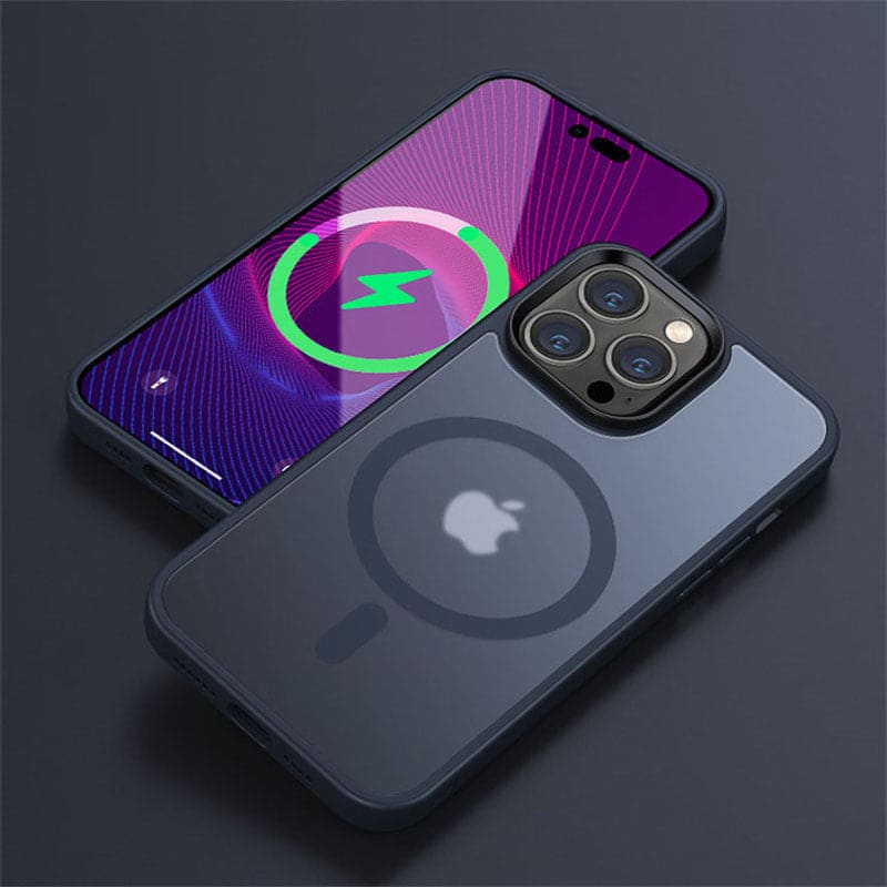 iPhone Schutzhülle mit MagSafe (Hardcase) - Dark Blue / iPhone 15 - iPhone Schutzhülle