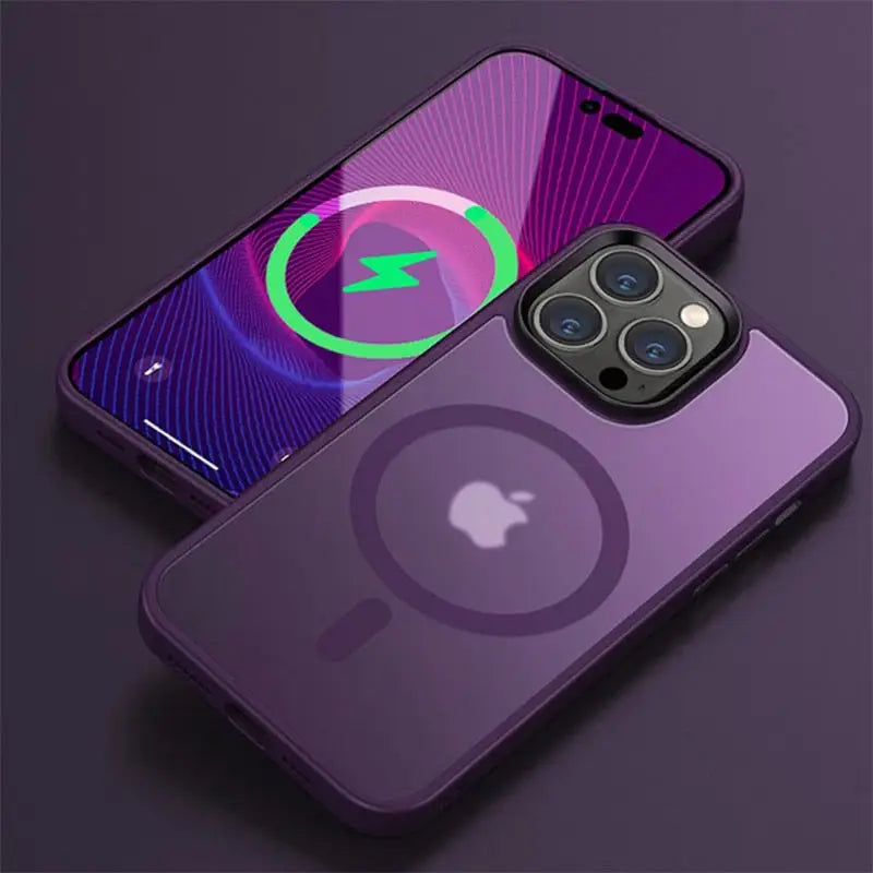 iPhone Schutzhülle - iPhone Schutzhülle mit MagSafe (Hardcase) - Dark Purple / iPhone 15