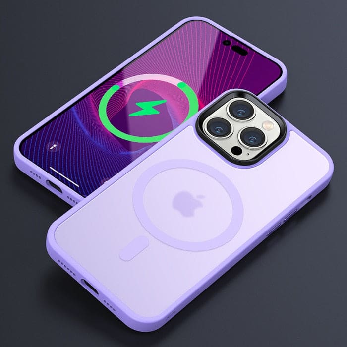 iPhone Schutzhülle mit MagSafe (Hardcase) - Light Purple / iPhone 15 - iPhone Schutzhülle