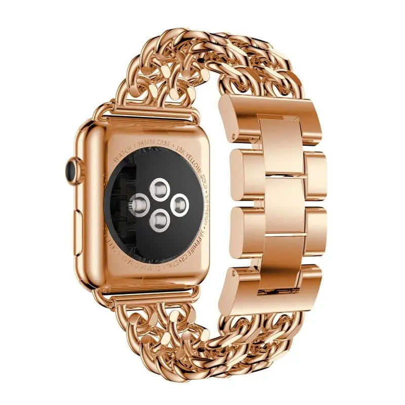 Apple Watch Armband - Kettenarmband aus Edelstahl - Rosegold / S / 38-40-41 mm