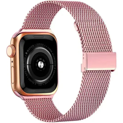 Apple Watch Armband - Klassisches Milanaise Armband aus Edelstahl - Rosegold / 38-40-41 mm