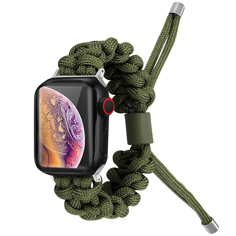 Apple Watch Armband - Kordelarmband für Apple Watch - Army Green / 38-40-41 mm