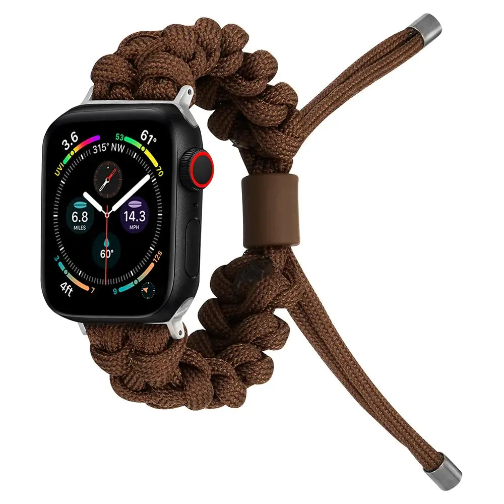 Apple Watch Armband - Kordelarmband für Apple Watch - Coffee / 38-40-41 mm