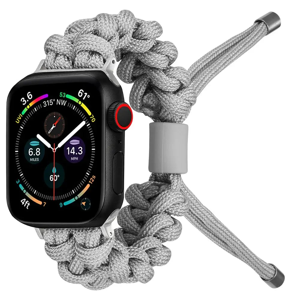 Apple Watch Armband - Kordelarmband für Apple Watch - Light Grey / 38-40-41 mm