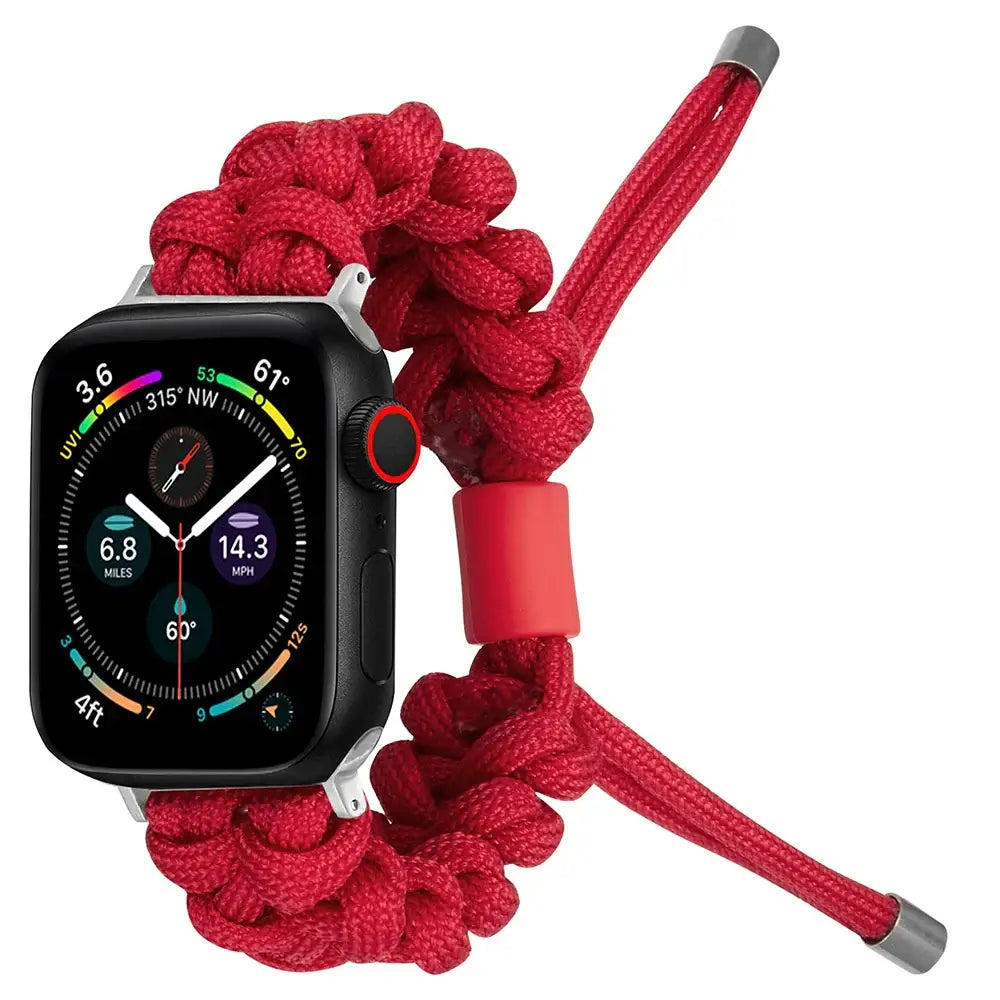 Apple Watch Armband - Kordelarmband für Apple Watch - Red / 38-40-41 mm