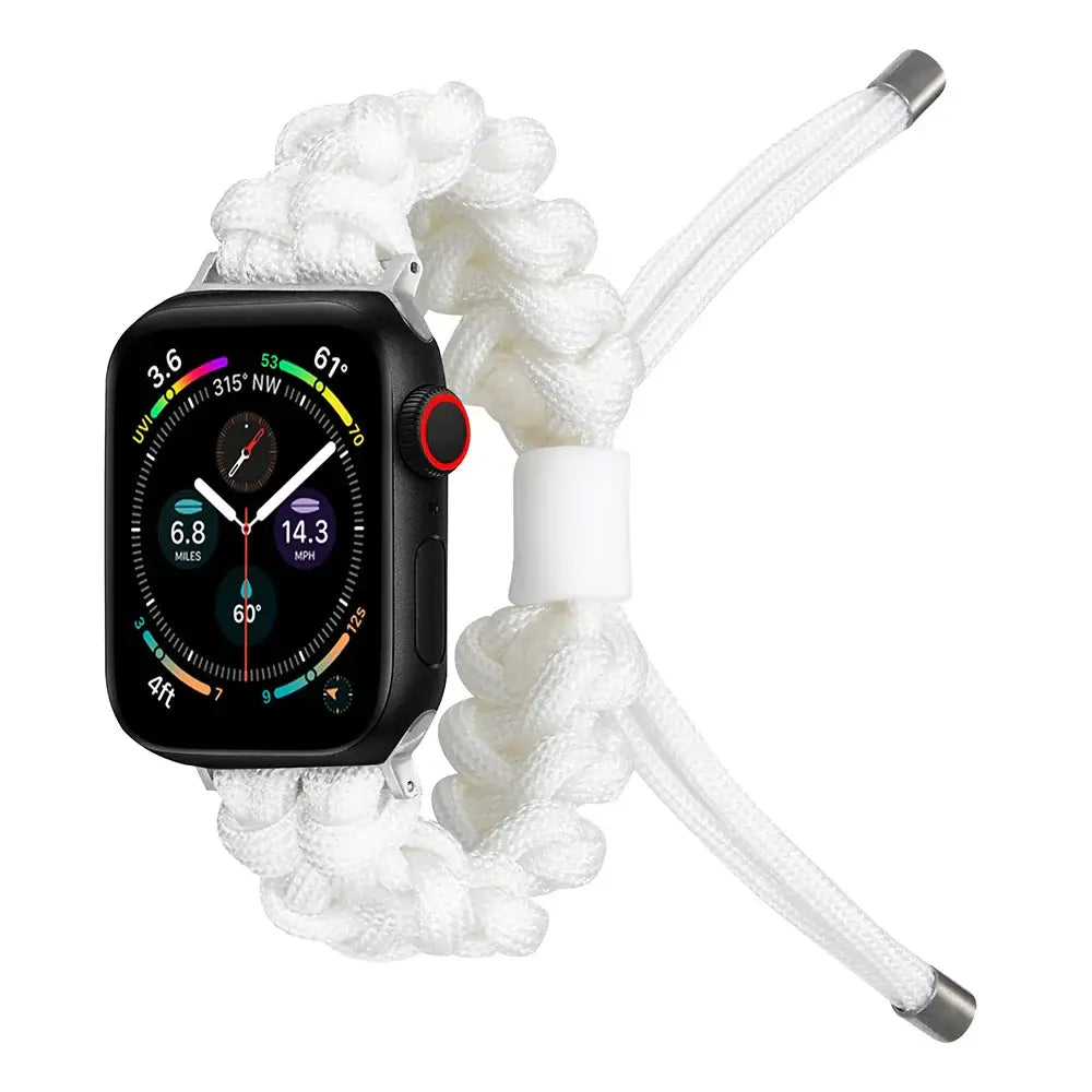 Apple Watch Armband - Kordelarmband für Apple Watch - White / 38-40-41 mm