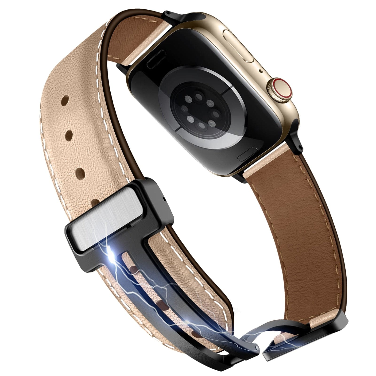 Kunstleder-Armband mit Magnet-Verschluss - Apple Watch Armband