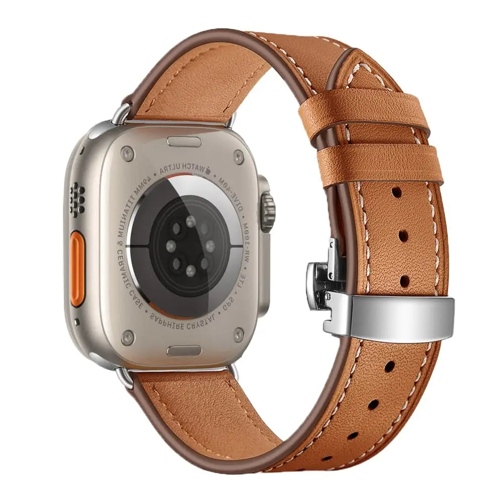 Apple Watch Armband - Kunstleder Armband mit Schnellverschluss