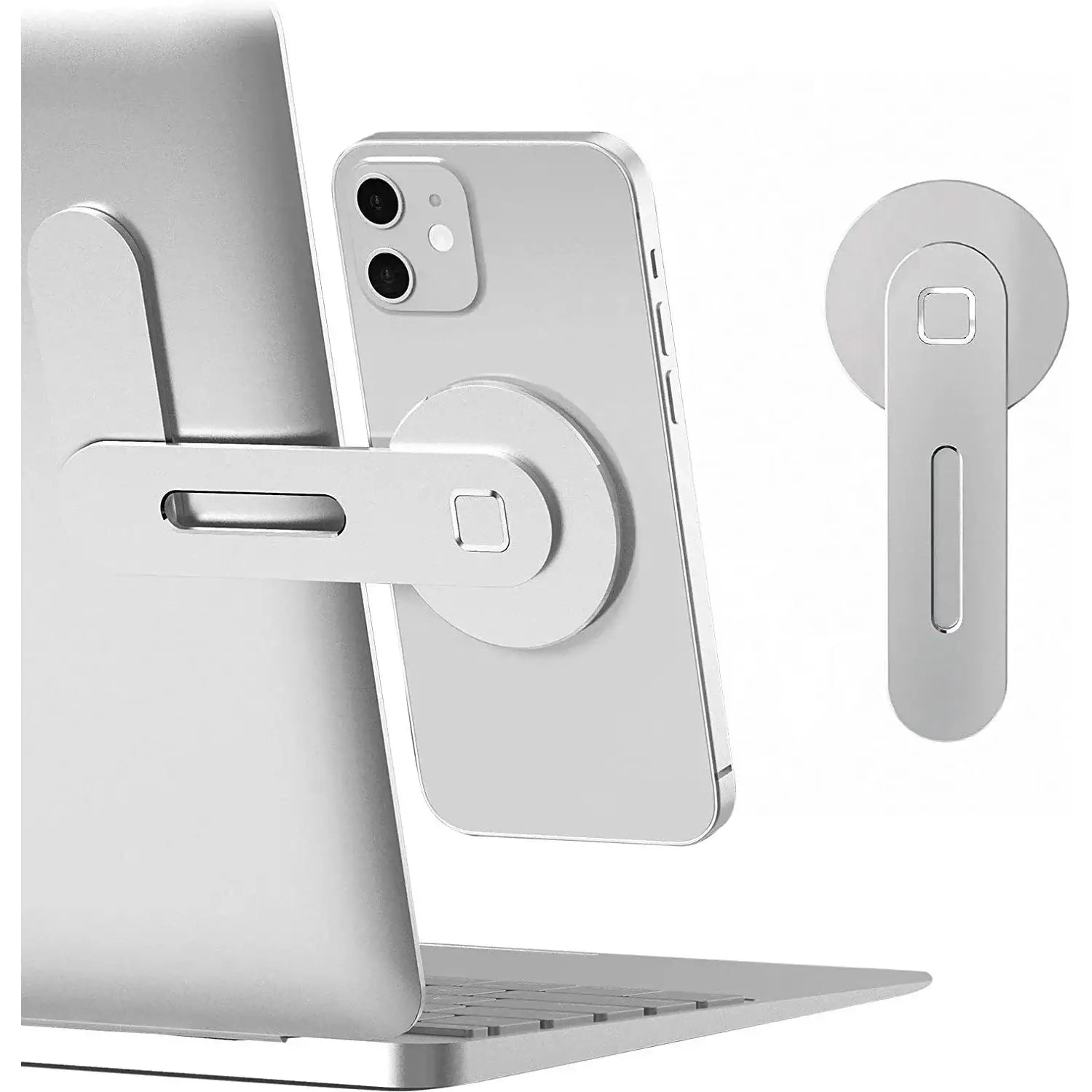 Laptop MagSafe-Halterung für iPhone (selbstklebend) - Silber - iPhone Schutzhülle