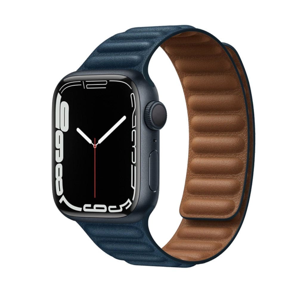 Magnetic Loop • Armband aus Kunstleder - Abyssblau / 38-40-41 mm - Apple Watch Armband