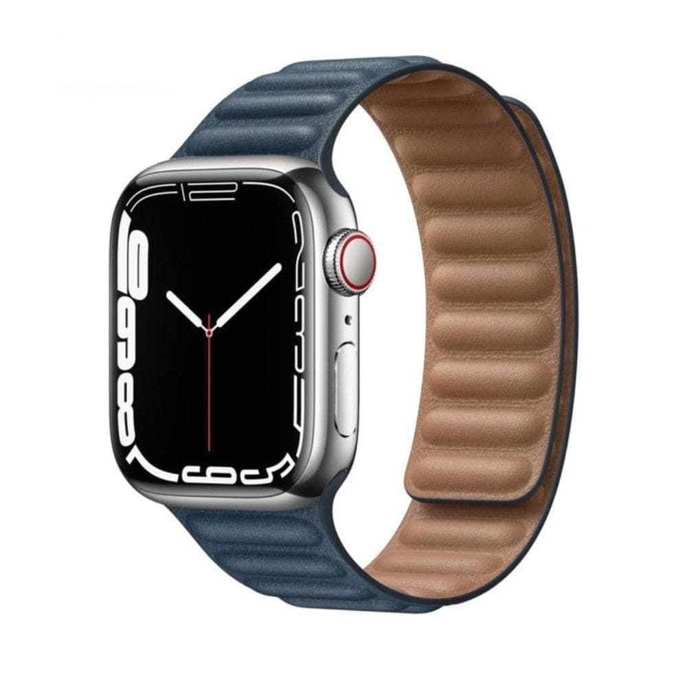 Magnetic Loop • Armband aus Kunstleder - Dunkelblau / 38-40-41 mm - Apple Watch Armband