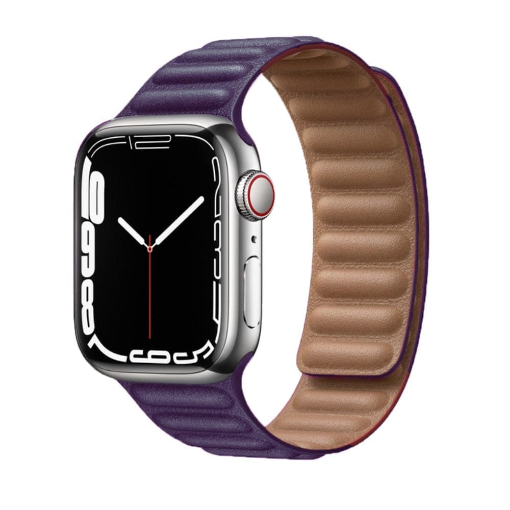 Magnetic Loop • Armband aus Kunstleder - Violett / 38-40-41 mm - Apple Watch Armband