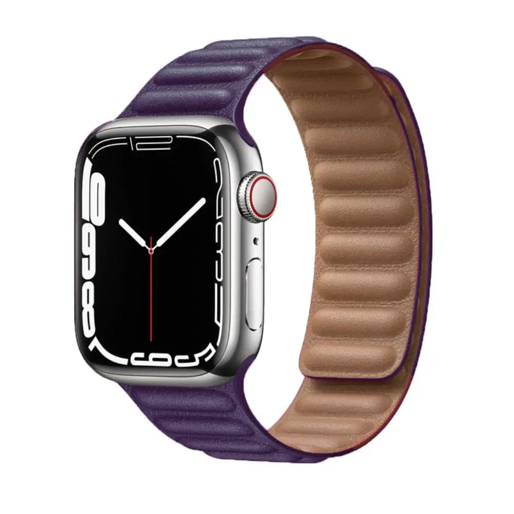 Apple Watch Armband - Magnetic Loop • Armband aus Kunstleder - Violett / 38-40-41 mm