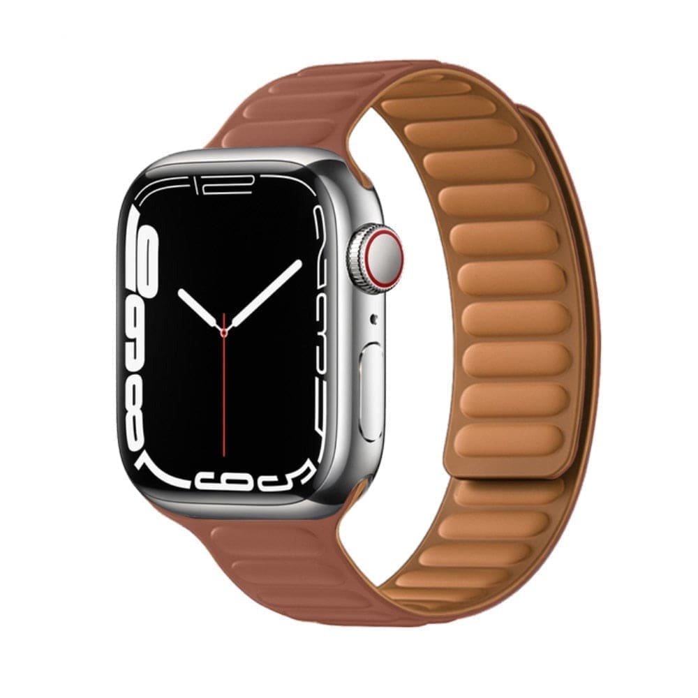 Magnetic Loop • Armband aus Silikon - Braun / 38-40-41 mm - Apple Watch Armband