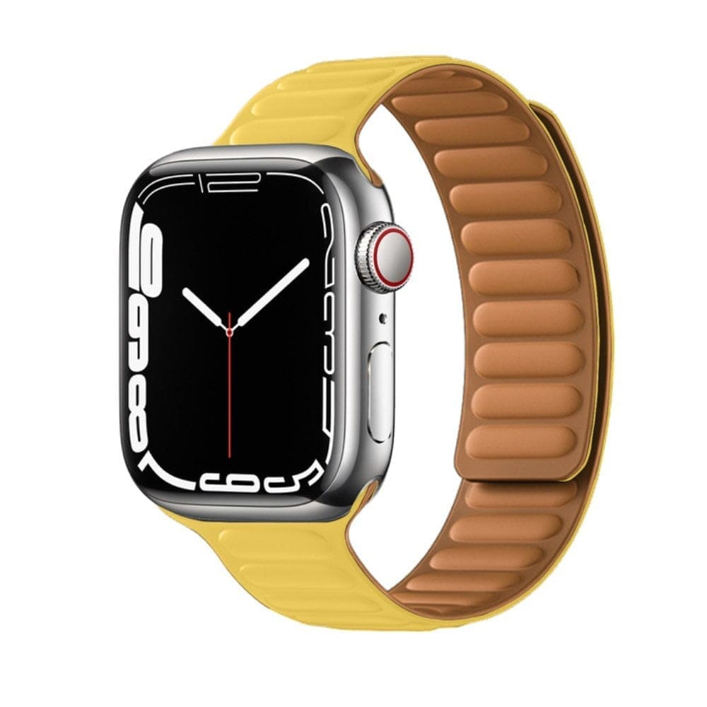 Magnetic Loop • Armband aus Silikon - Gelb / 38-40-41 mm - Apple Watch Armband