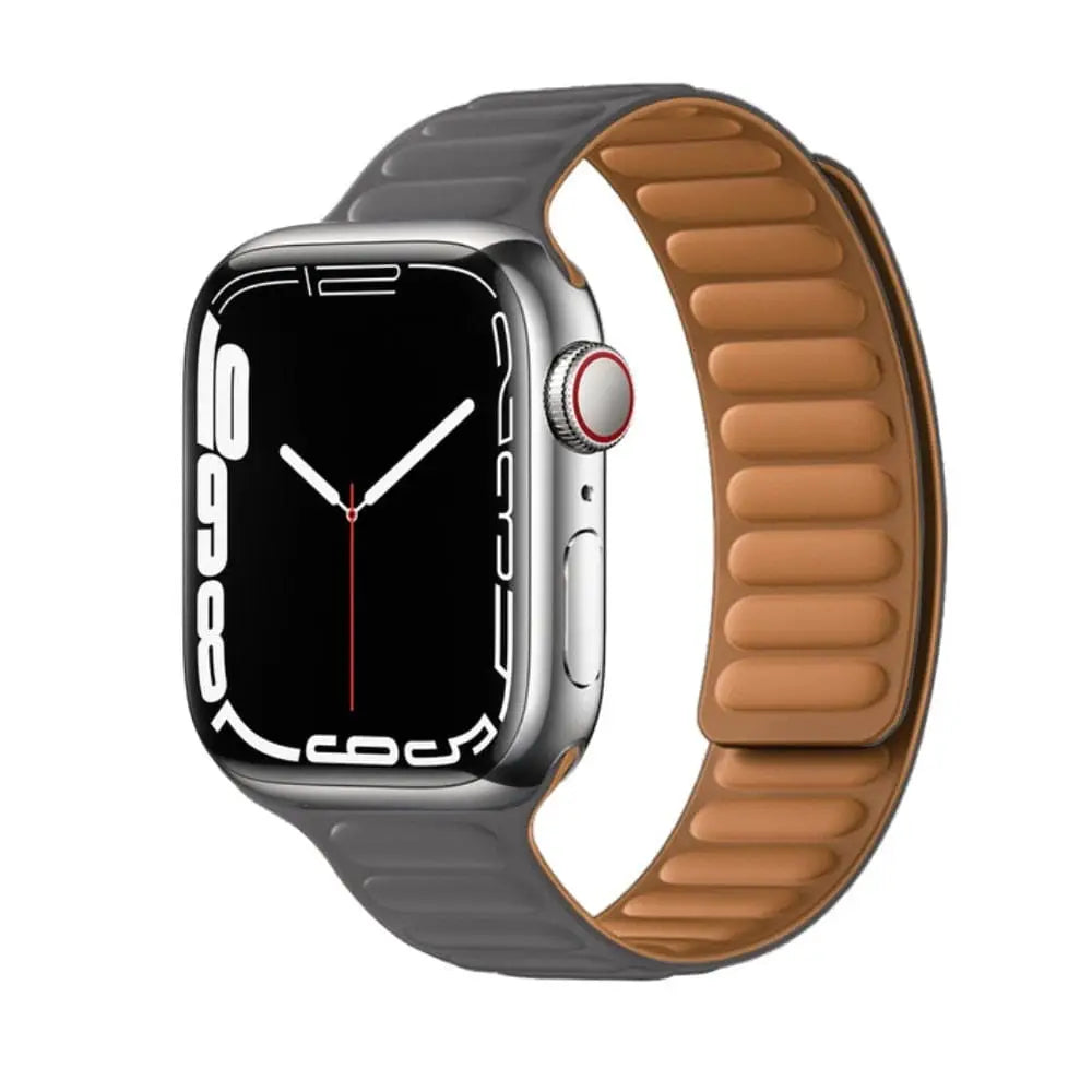 Apple Watch Armband - Magnetic Loop • Armband aus Silikon - Grau / 38-40-41 mm