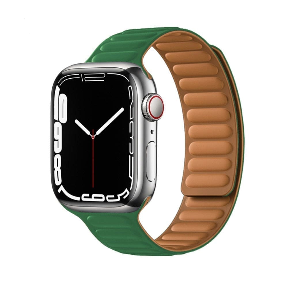 Magnetic Loop • Armband aus Silikon - Grün / 38-40-41 mm - Apple Watch Armband