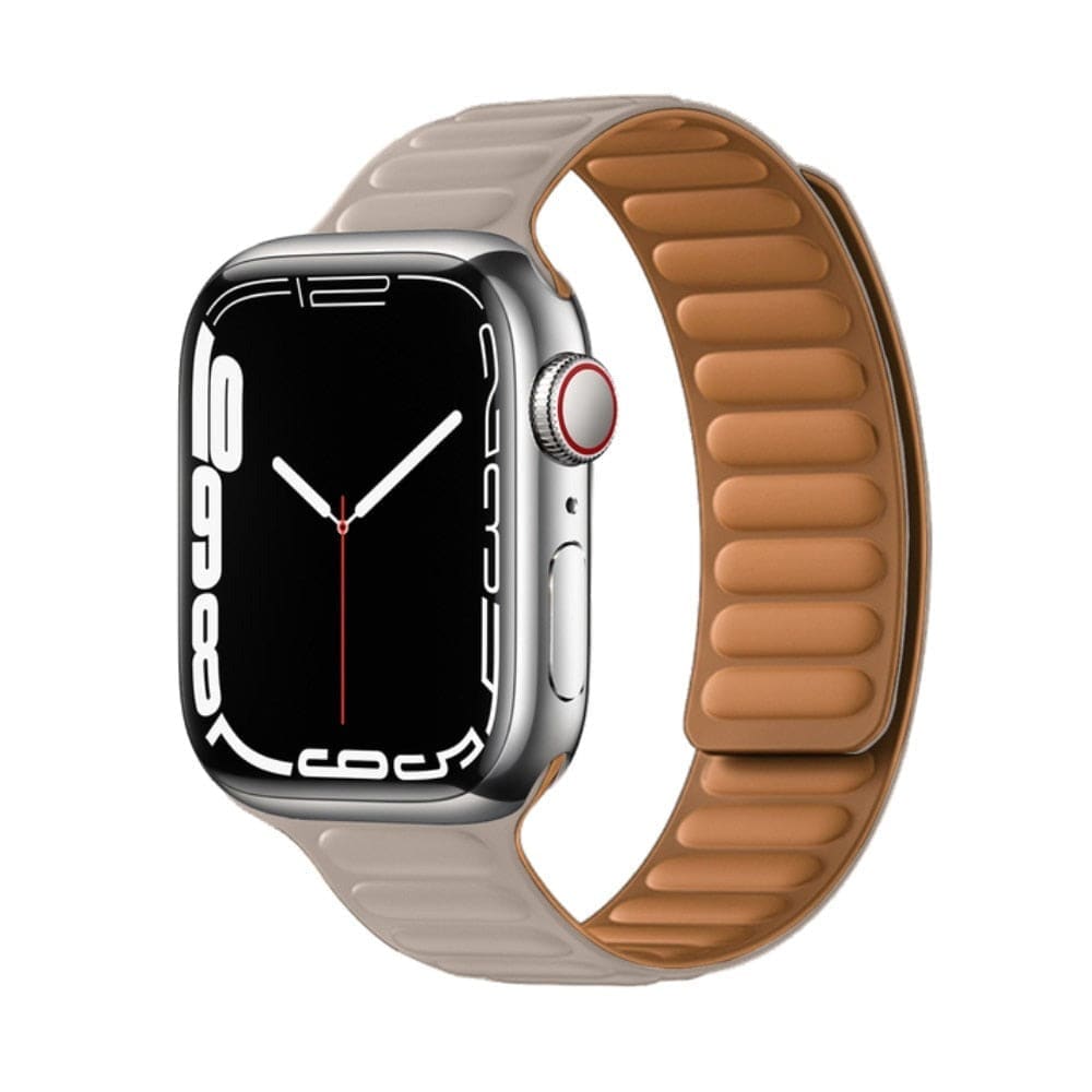 Magnetic Loop • Armband aus Silikon - Kakhi / 38-40-41 mm - Apple Watch Armband
