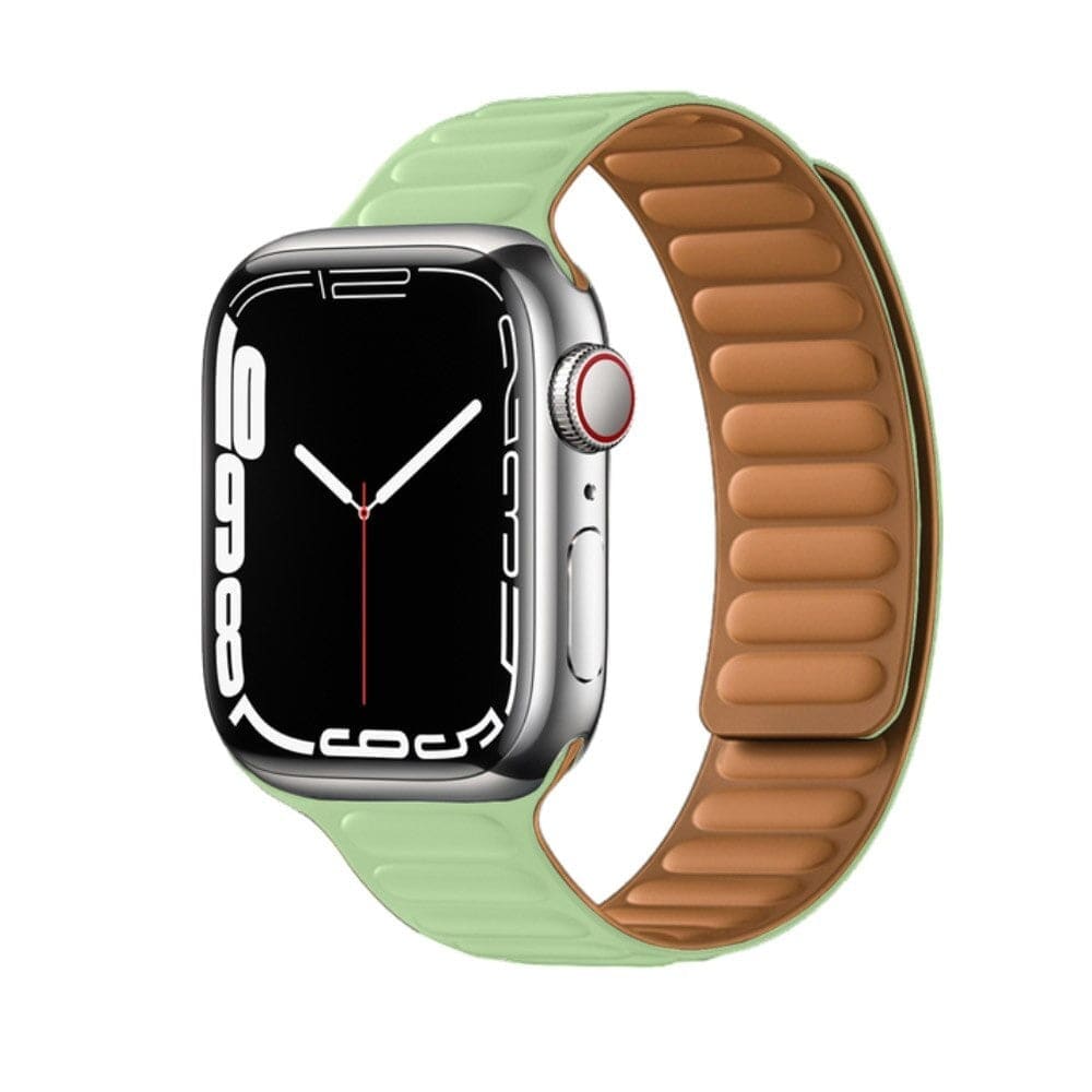 Magnetic Loop • Armband aus Silikon - Limette / 38-40-41 mm - Apple Watch Armband
