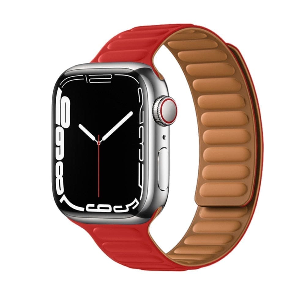 Magnetic Loop • Armband aus Silikon - Rot / 38-40-41 mm - Apple Watch Armband