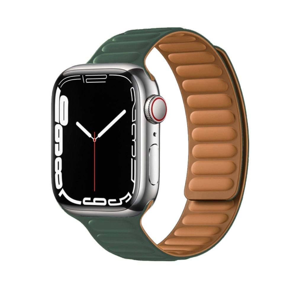 Magnetic Loop • Armband aus Silikon - Waldgrün / 38-40-41 mm - Apple Watch Armband