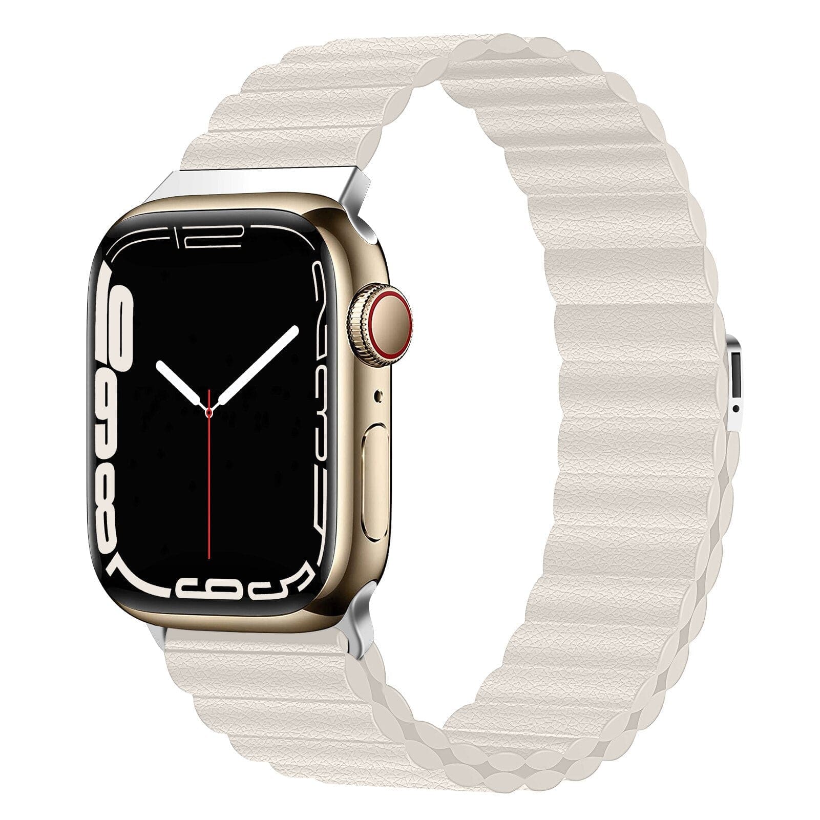 Magnetisches Armband aus Echtleder - Starlight / 38 - 40 - 41 mm Apple Watch