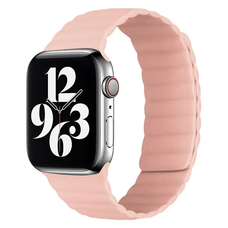 Apple Watch Armband - Magnetisches Armband aus Silikon - Rosa / 38-40-41 mm