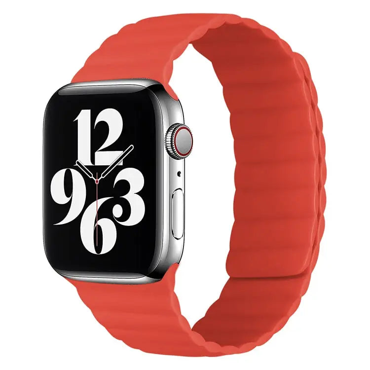 Apple Watch Armband - Magnetisches Armband aus Silikon - Rot / 38-40-41 mm