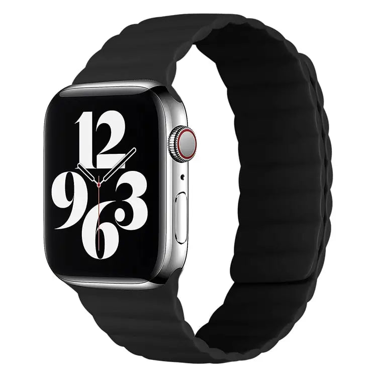 Apple Watch Armband - Magnetisches Armband aus Silikon - Schwarz / 38-40-41 mm